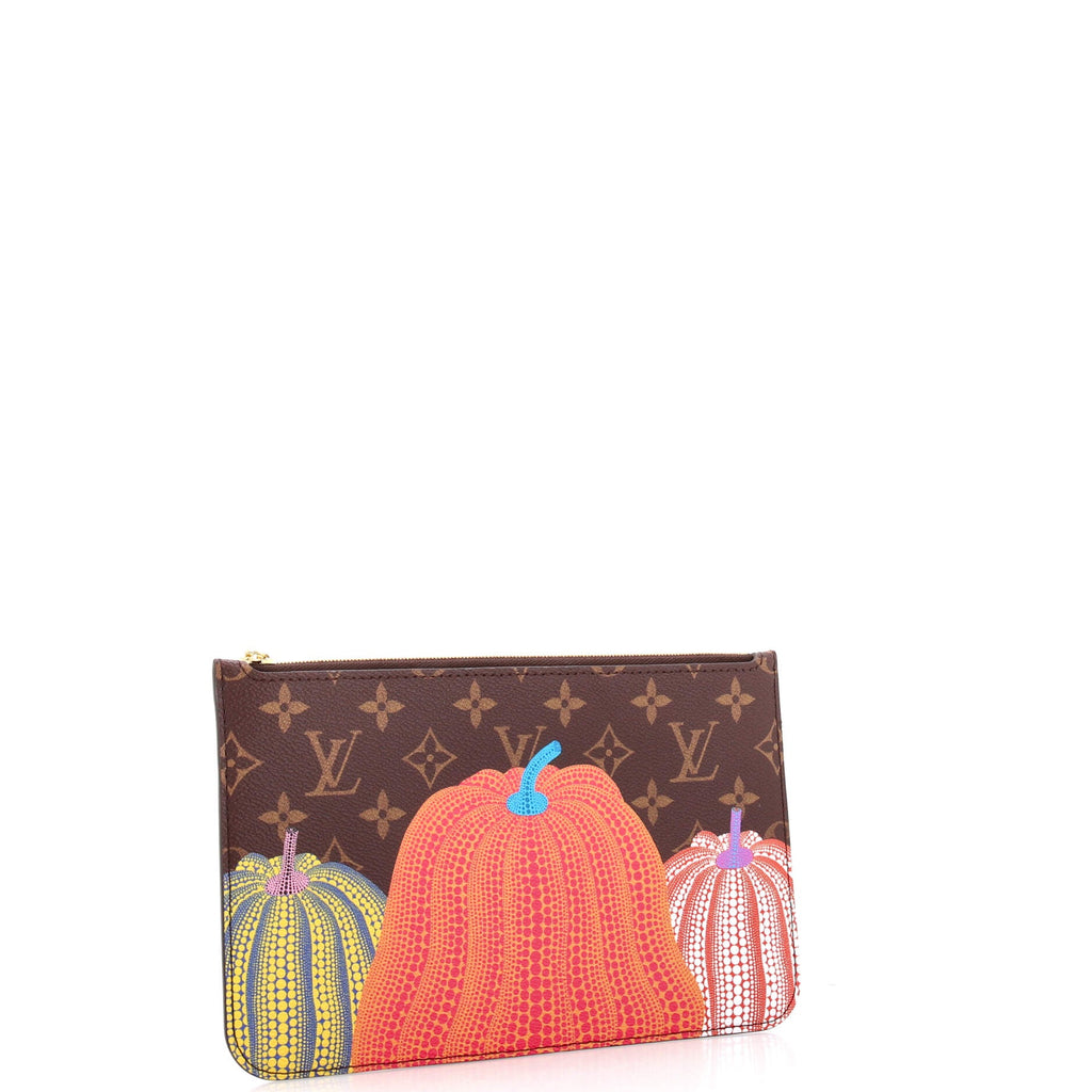 Neverfull Pochette Yayoi Kusama Pumpkins Monogram Canvas Large