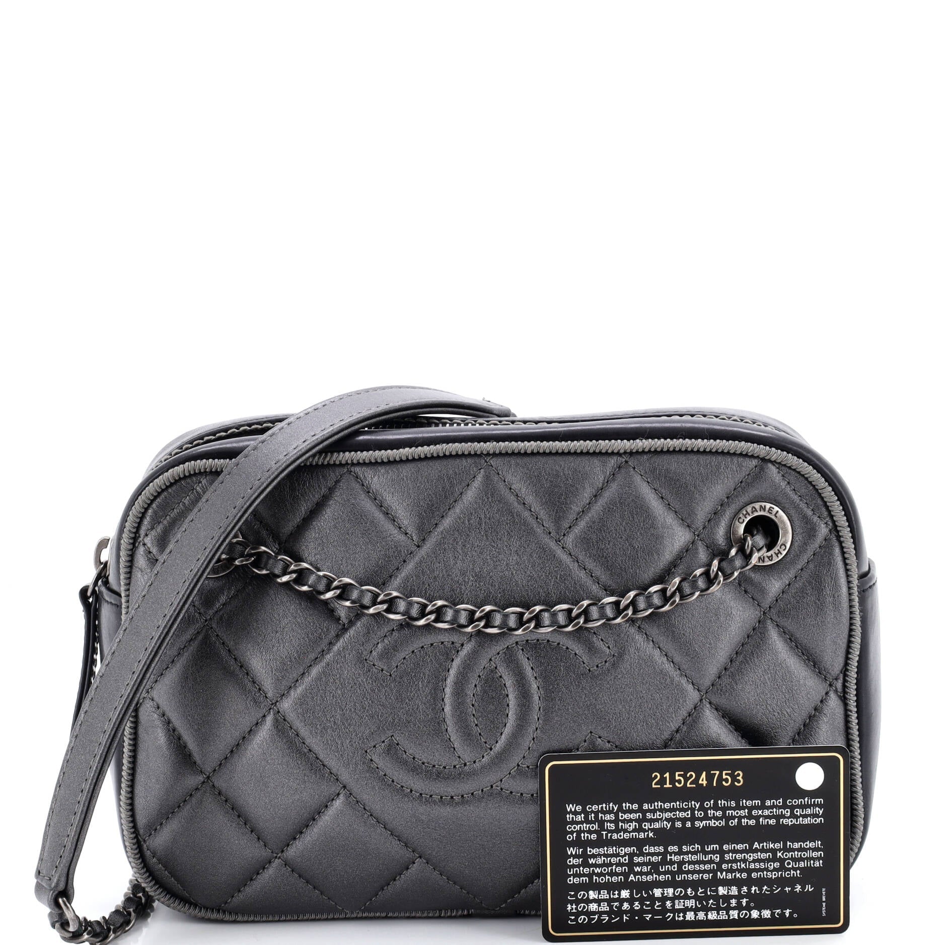 Ballerine Camera Case Bag Quilted Calfskin Small