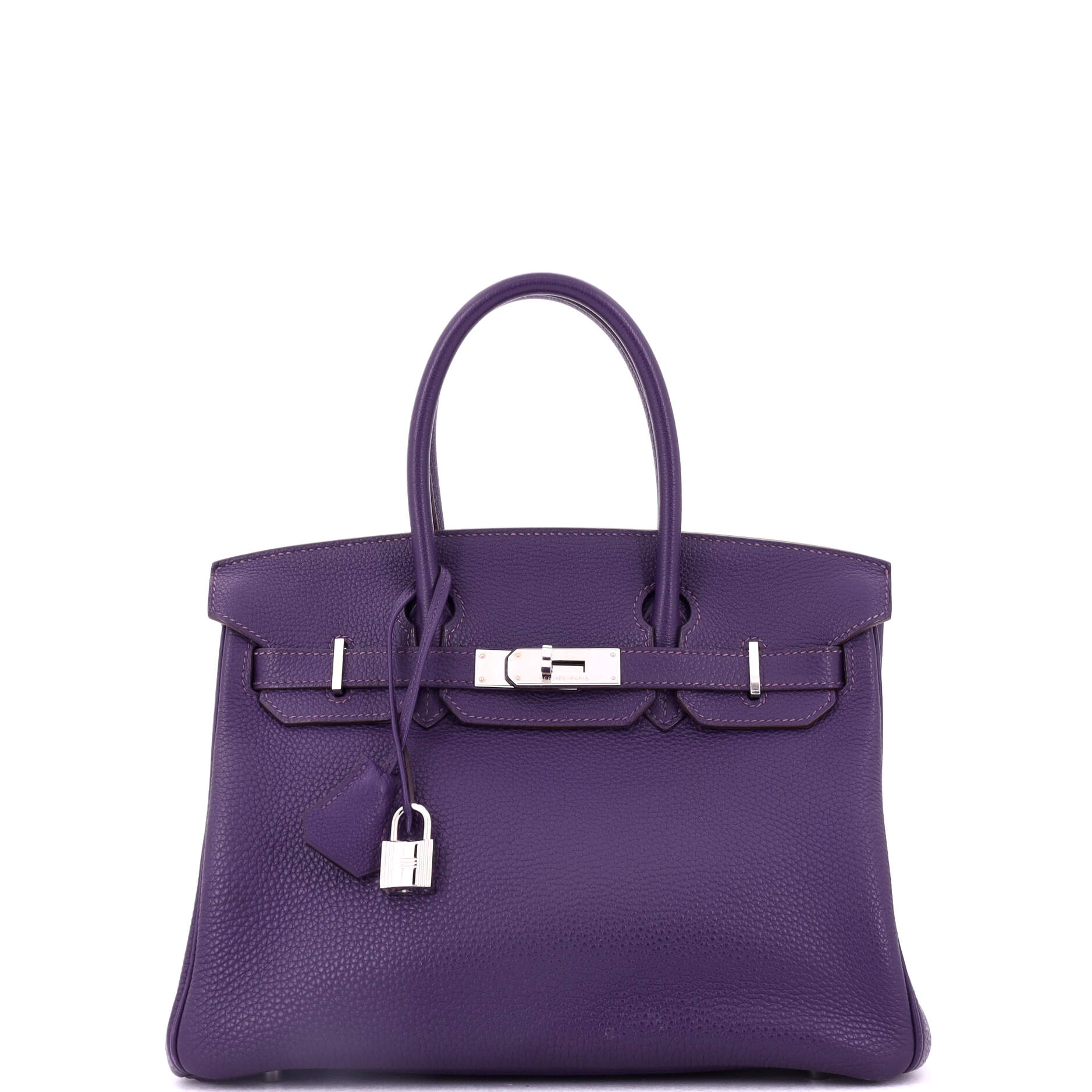 Birkin Handbag Iris Togo with Palladium Hardware 30