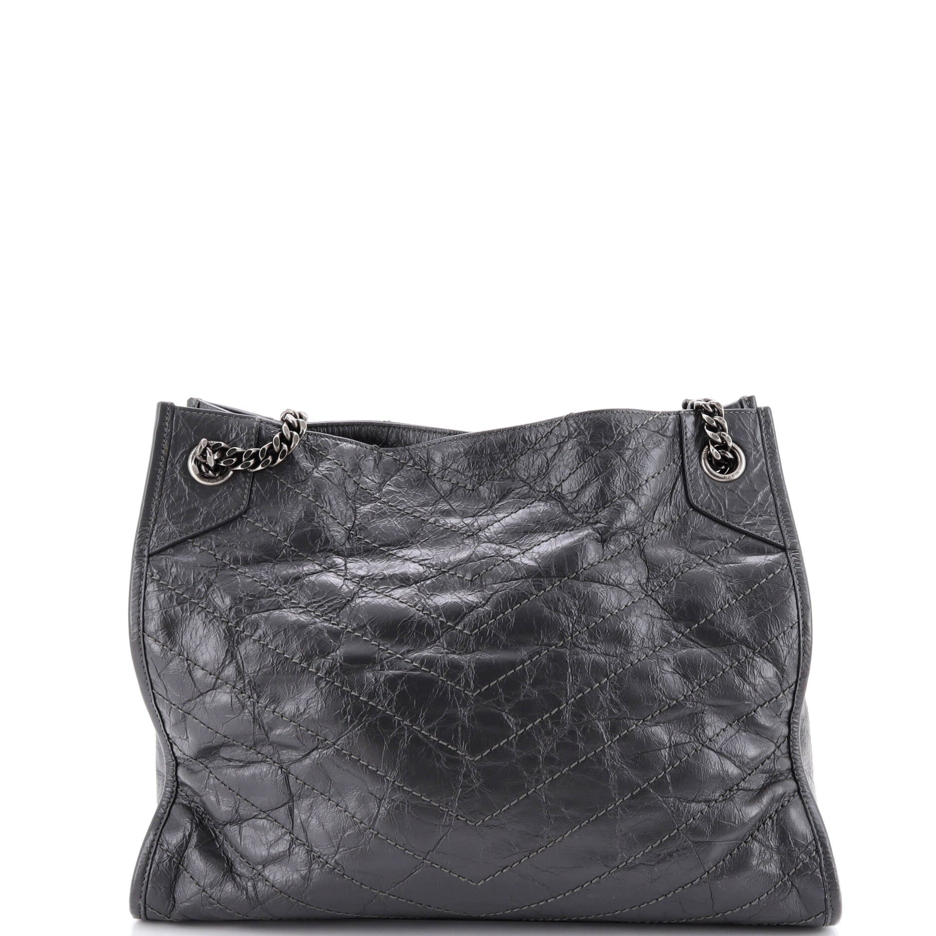 Niki Shopping Tote Matelasse Chevron Leather Medium