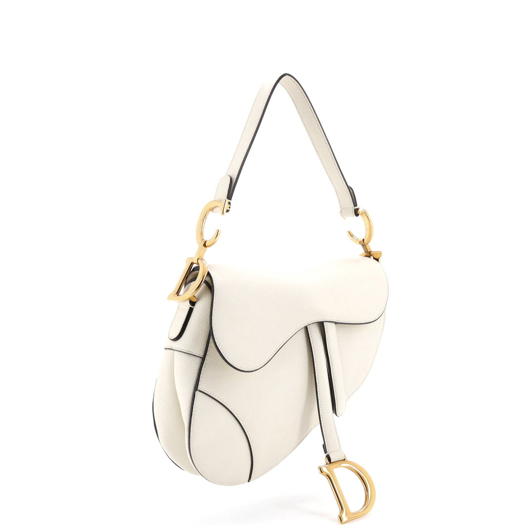Saddle Handbag Leather Medium