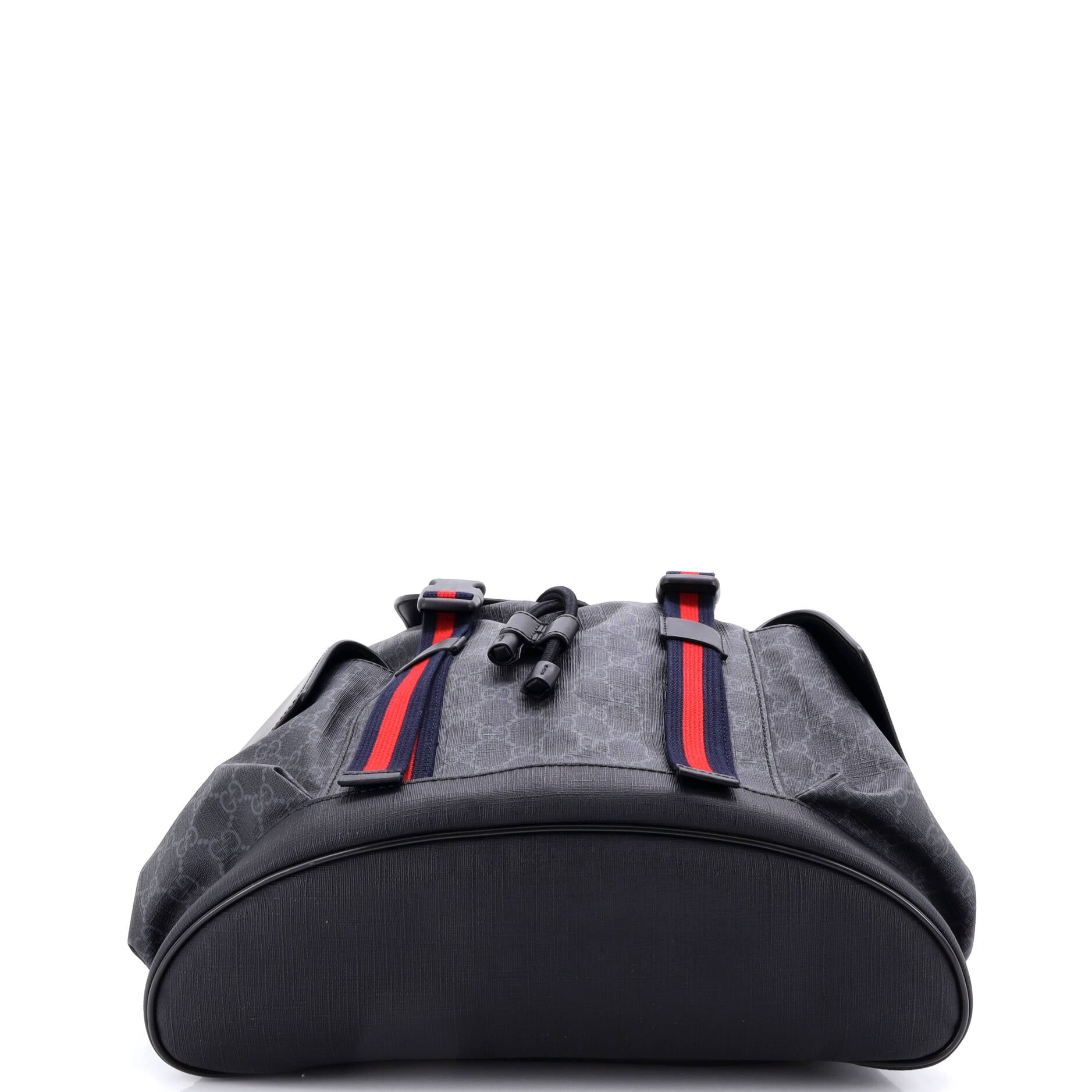 Double Pocket Buckle Backpack GG Coated Canvas Large