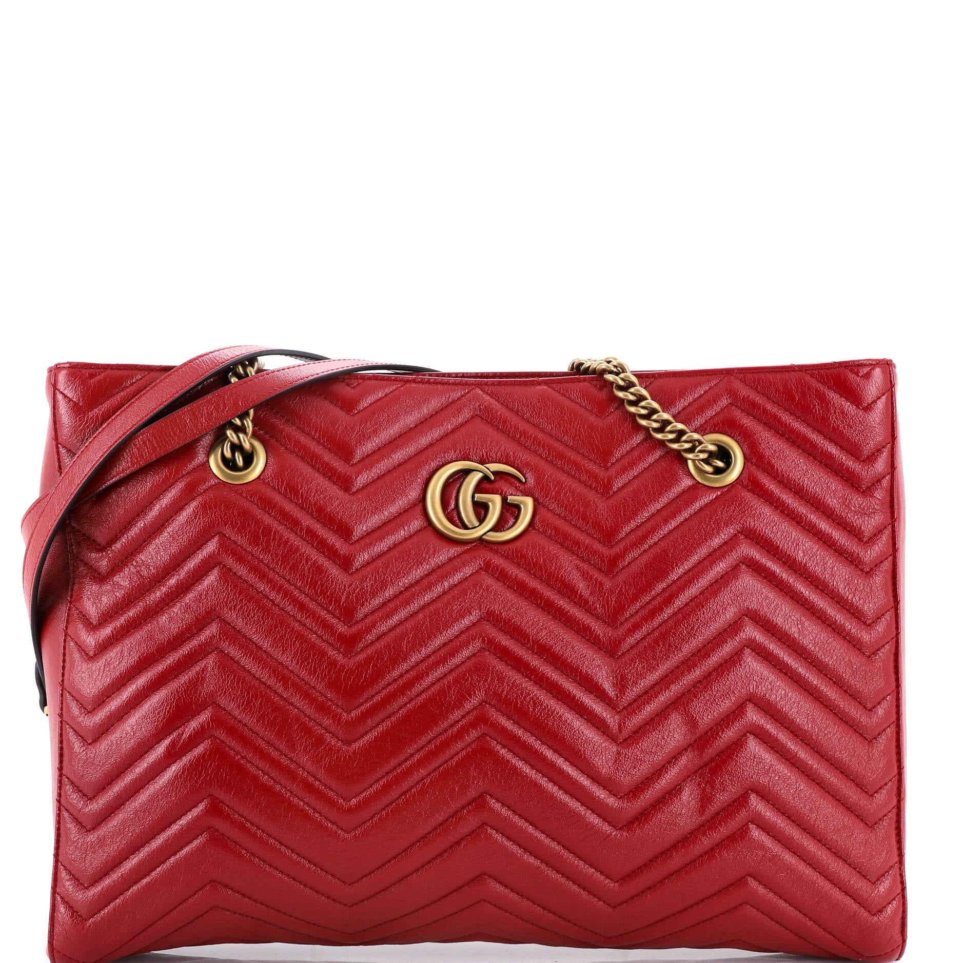 GG Marmont Zip Tote Matelasse Leather Medium