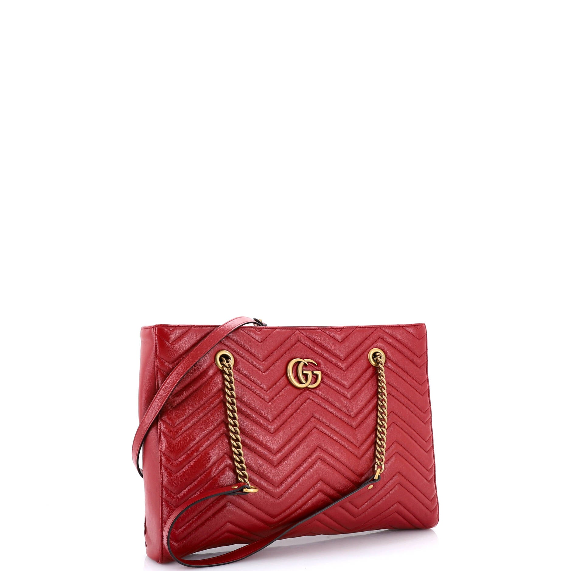 GG Marmont Zip Tote Matelasse Leather Medium