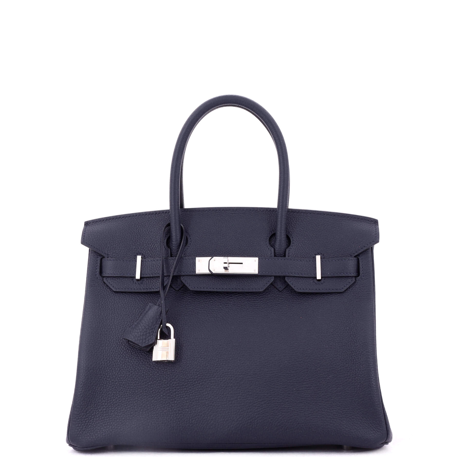 Birkin Handbag Bleu Nuit Togo with Palladium Hardware 30
