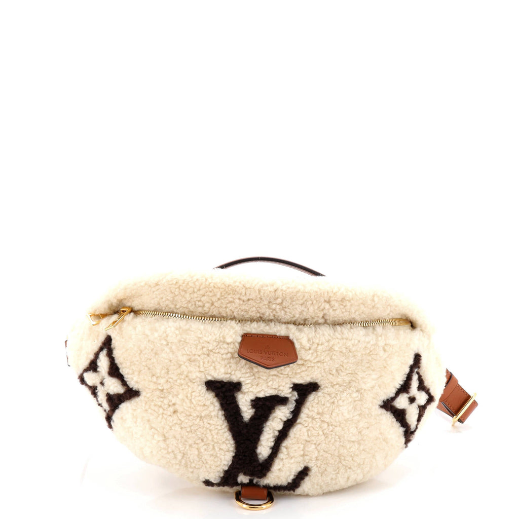 Bum Bag Monogram Giant Teddy Fleece