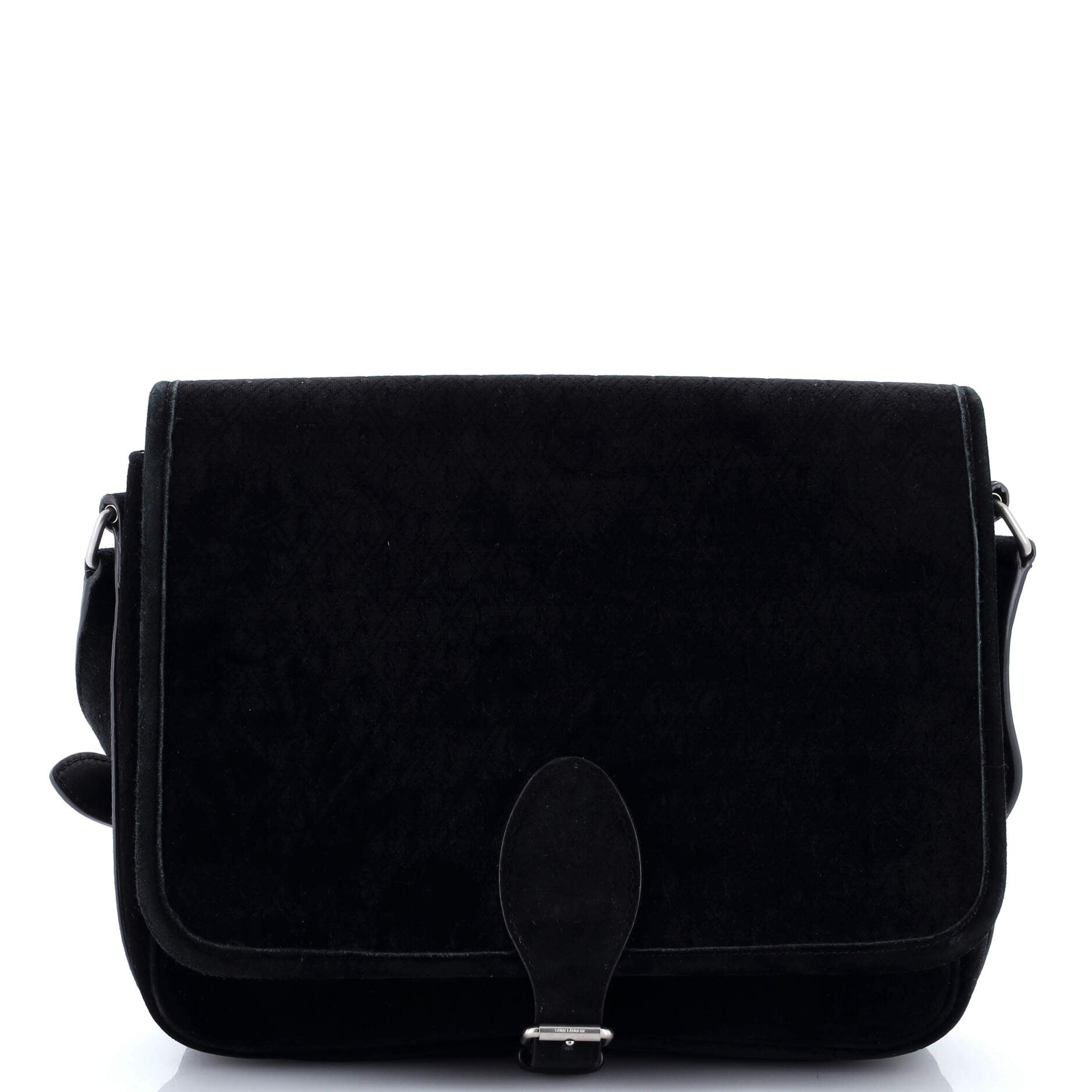Le Monogramme Buckle Satchel Monogram All Over Velvet and Suede Large