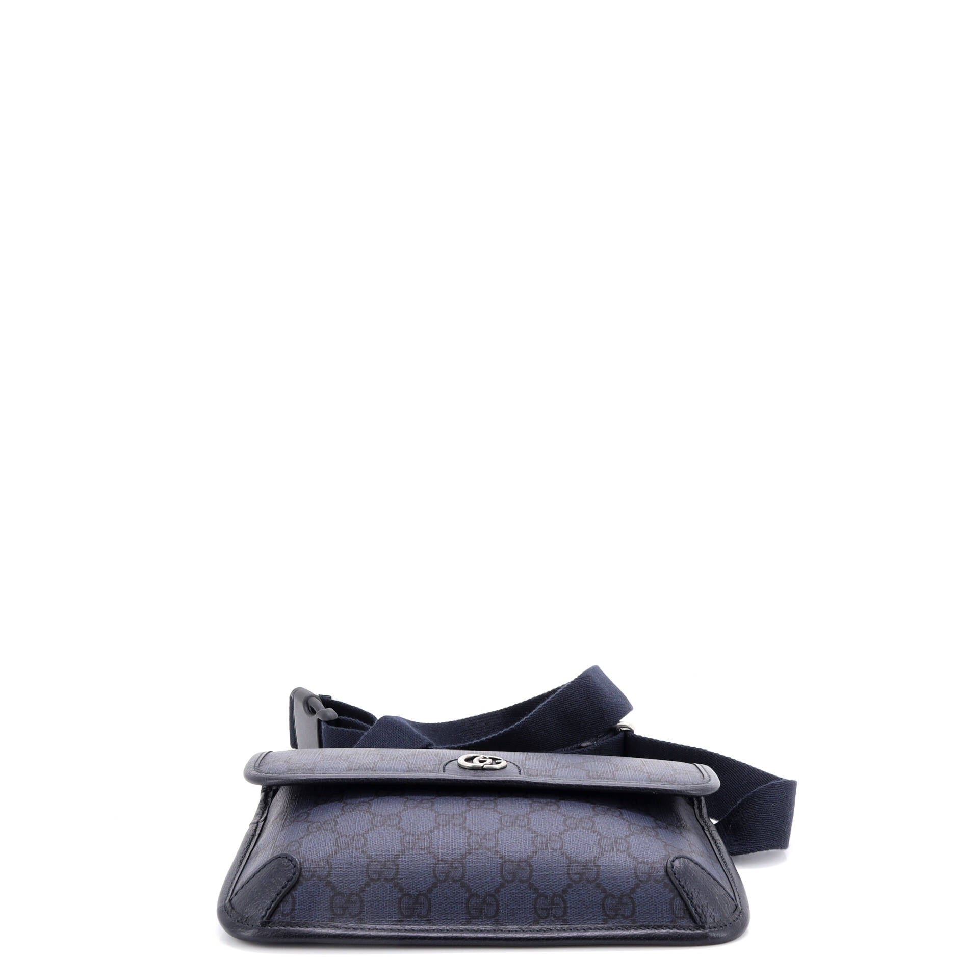 Flap Belt Bag GG Coated Canvas with Leather