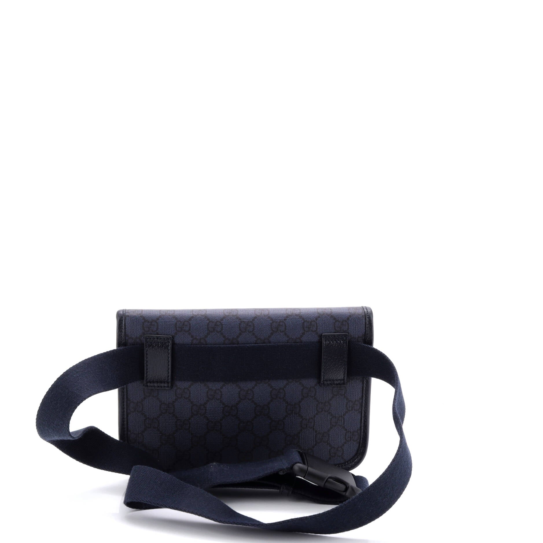 Flap Belt Bag GG Coated Canvas with Leather