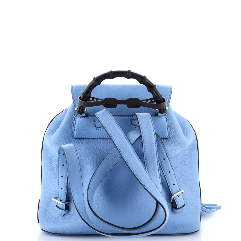 Bamboo Tassel Backpack Leather Medium