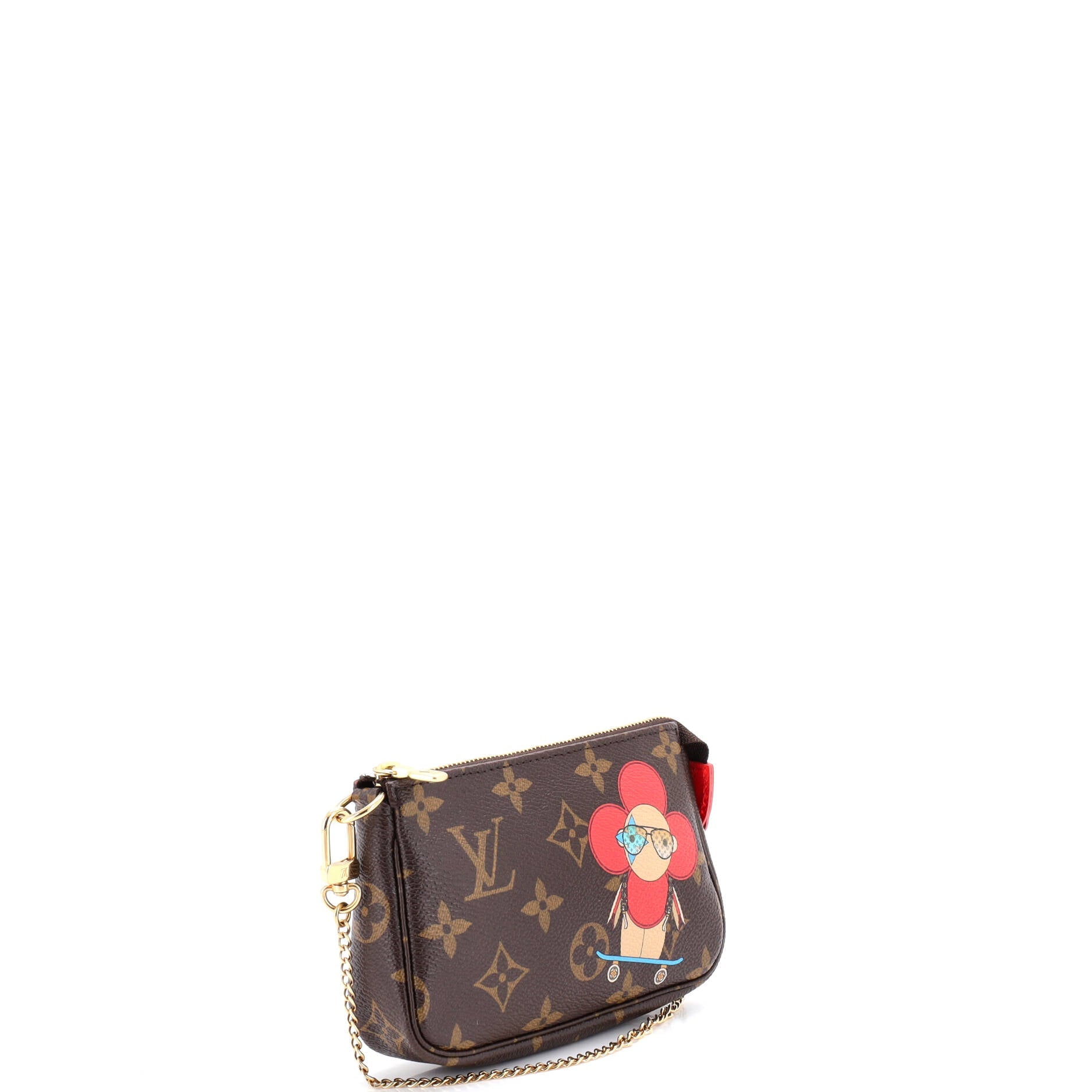 Pochette Accessoires Limited Edition Vivienne Xmas Monogram Canvas Mini