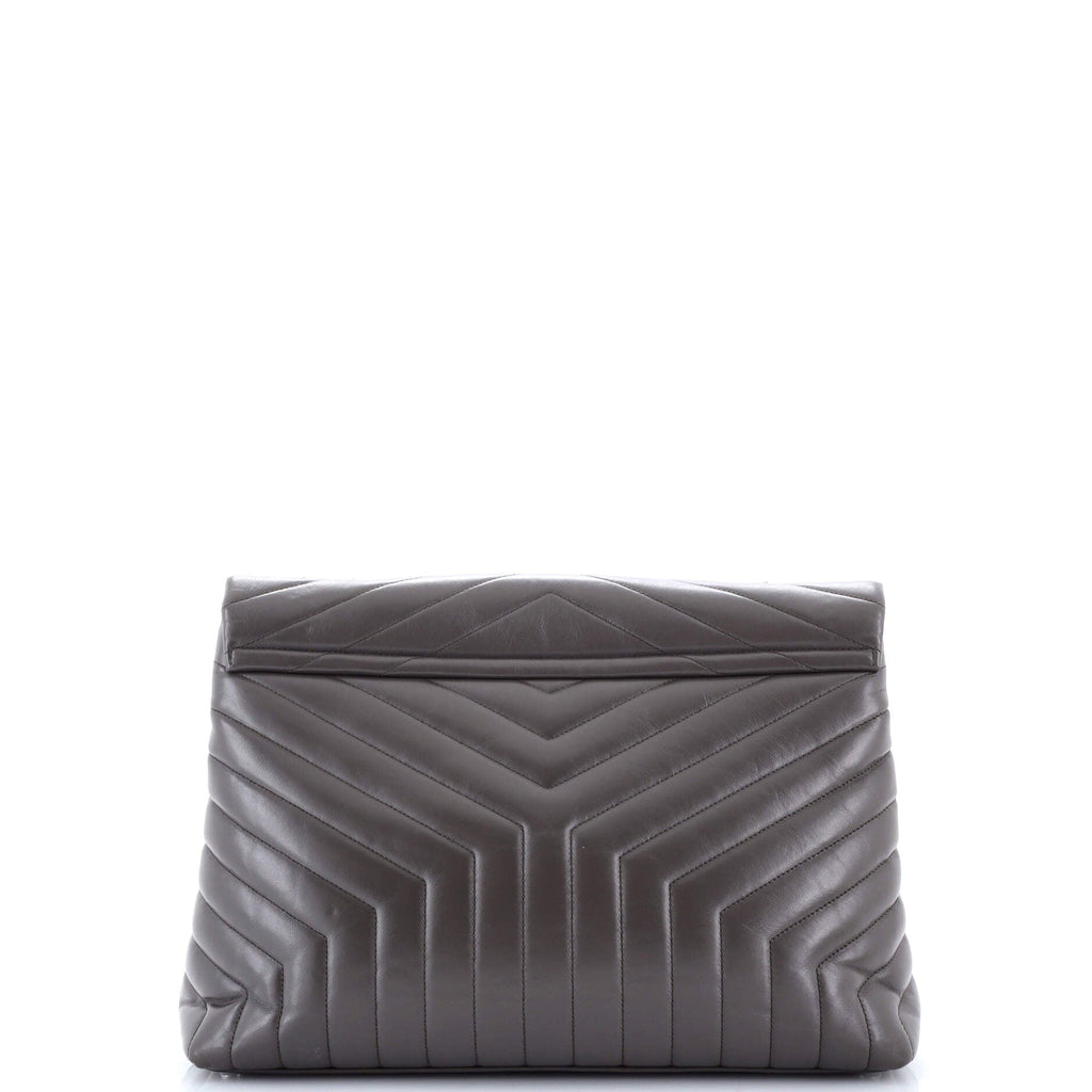 Loulou Shoulder Bag Matelasse Chevron Leather Large