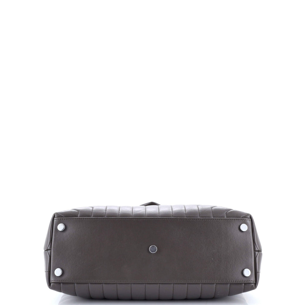 Loulou Shoulder Bag Matelasse Chevron Leather Large