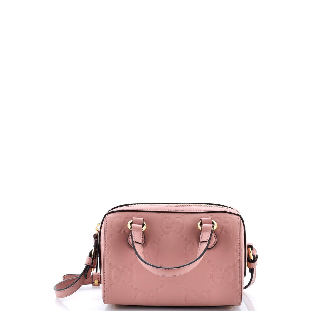 Convertible Top Handle Bag Jumbo GG Embossed Leather Mini