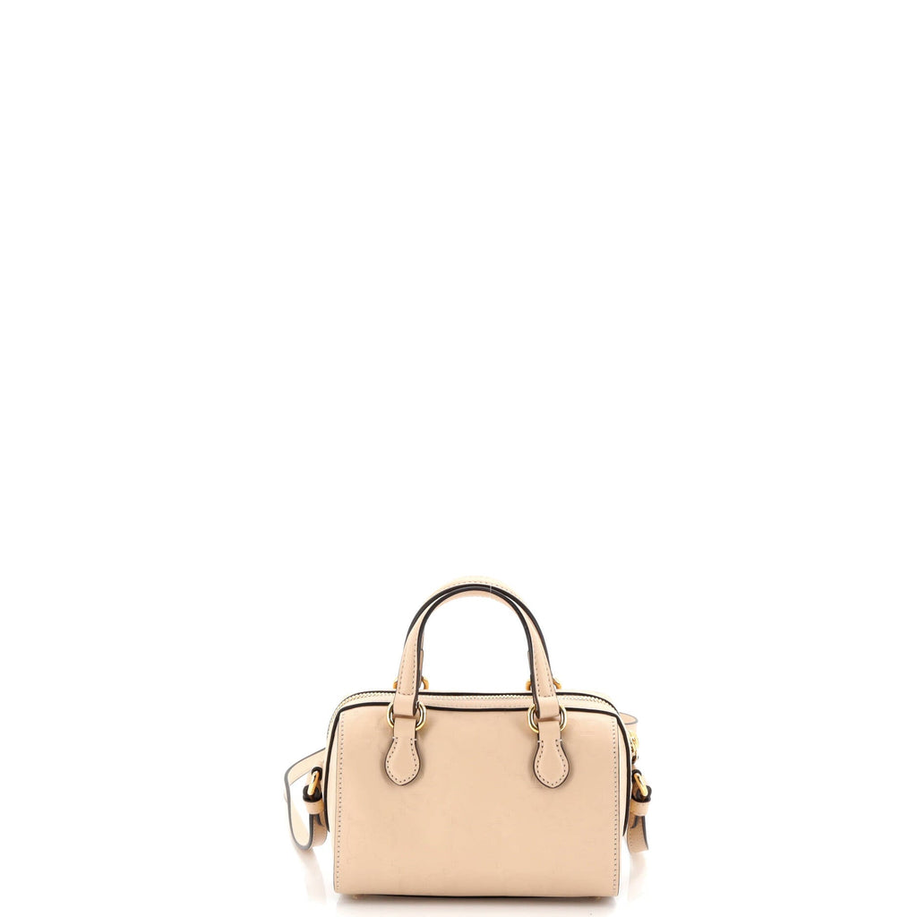 Convertible Top Handle Bag Jumbo GG Embossed Leather Mini