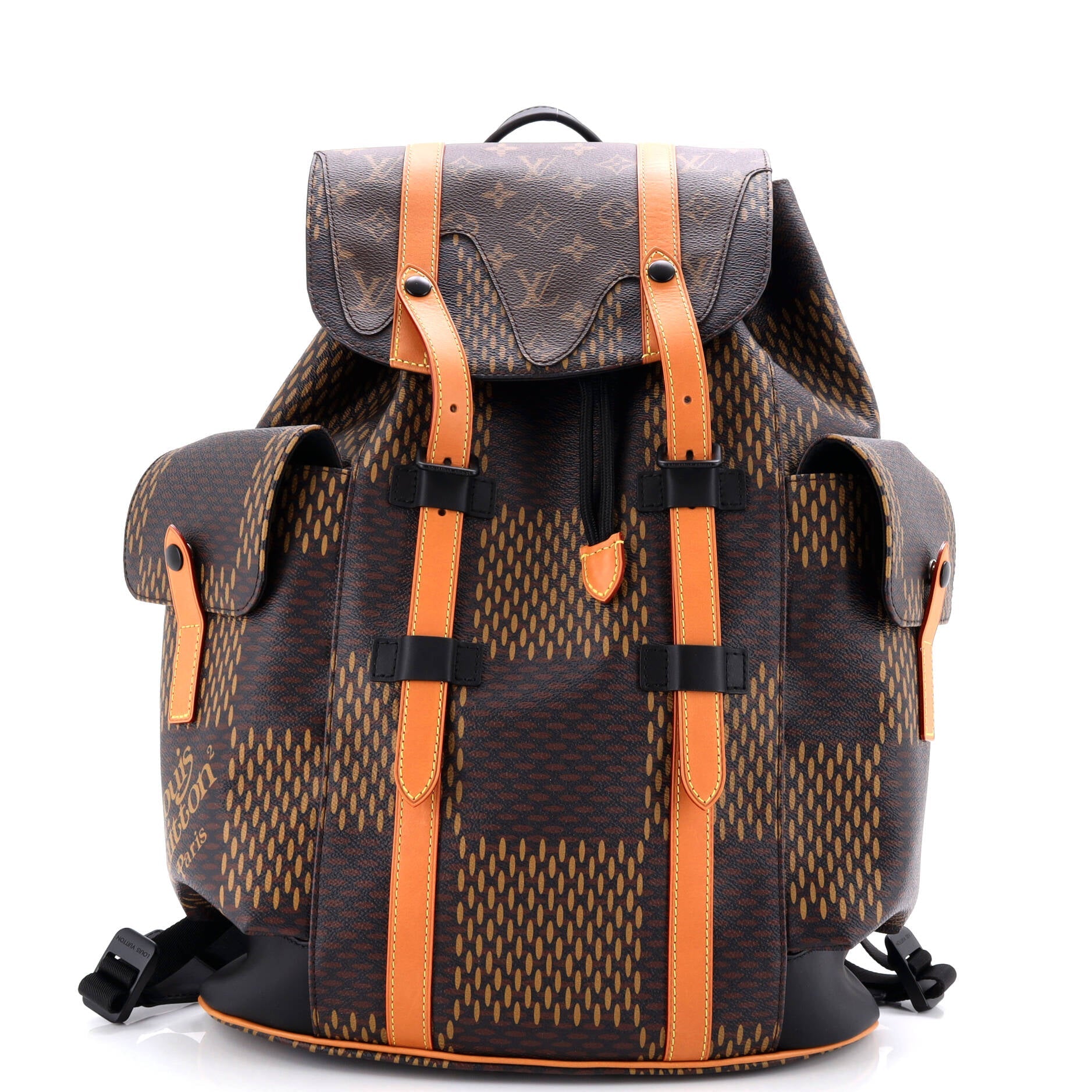 Nigo Christopher Backpack Limited Edition Giant Damier and Monogram Canvas PM