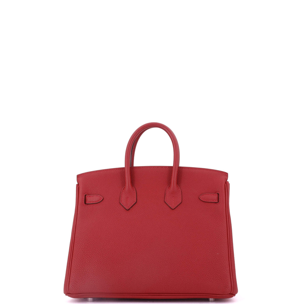 Birkin Handbag Rouge Vif Togo with Palladium Hardware 25