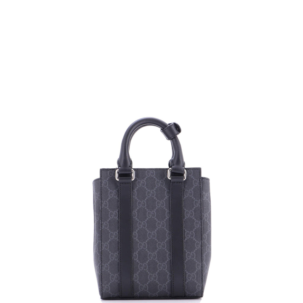 Convertible Web Open Tote GG Coated Canvas Mini