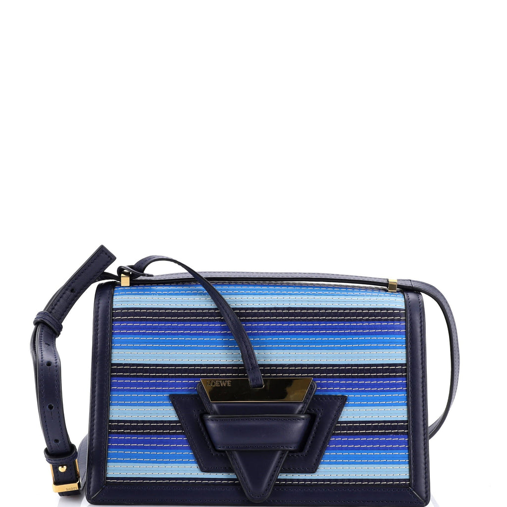 Barcelona Shoulder Bag Stitched Leather Medium