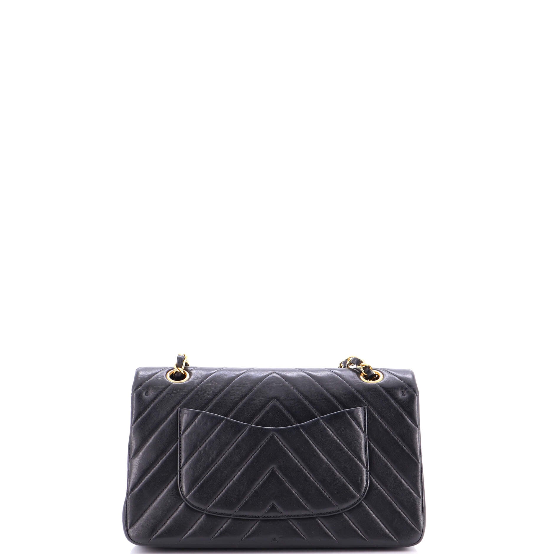 Vintage Classic Double Flap Bag Chevron Lambskin Medium