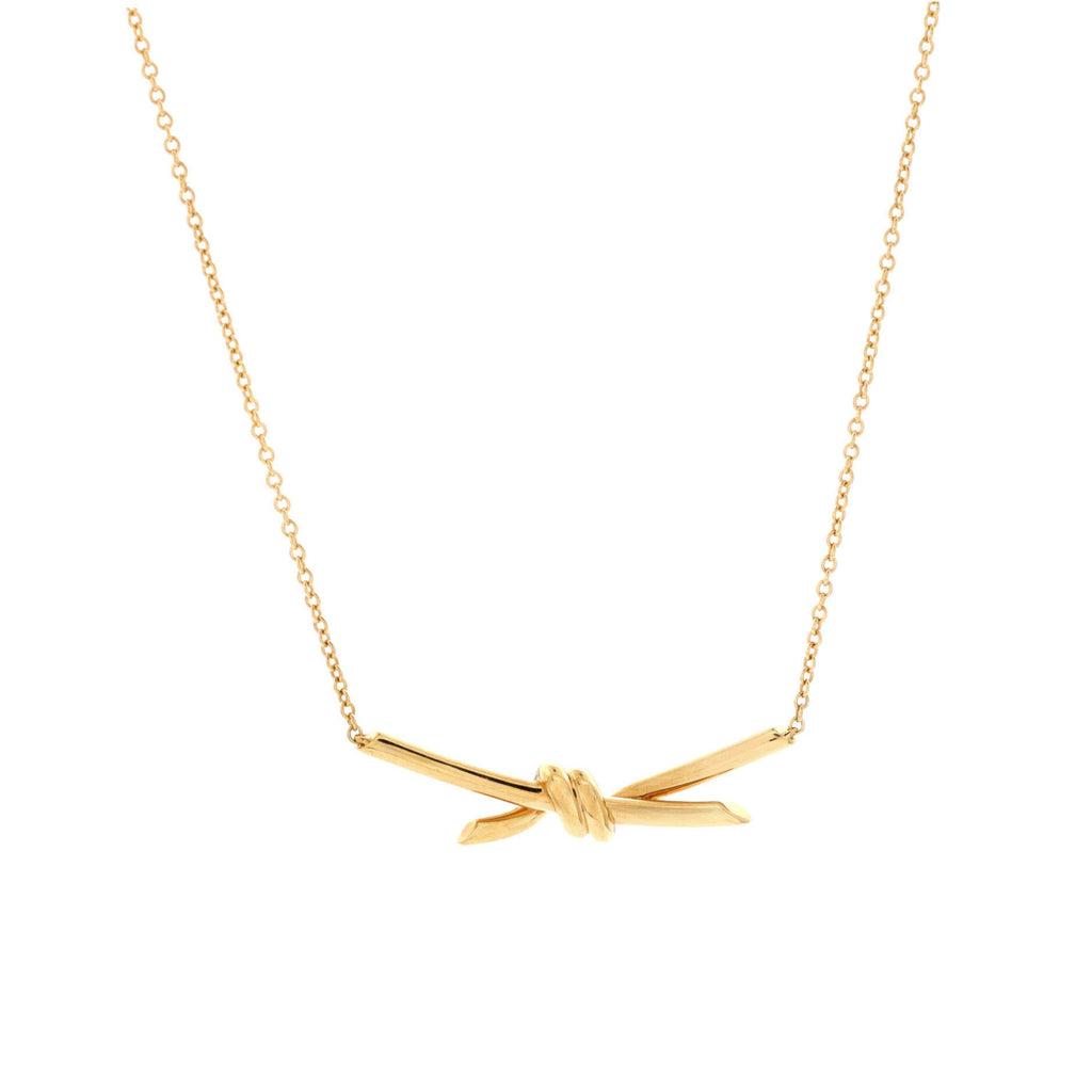 Knot Pendant Necklace 18K Yellow Gold