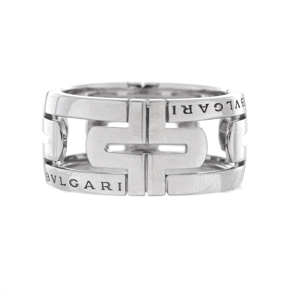 Parentesi Band Ring 18K White Gold 11mm