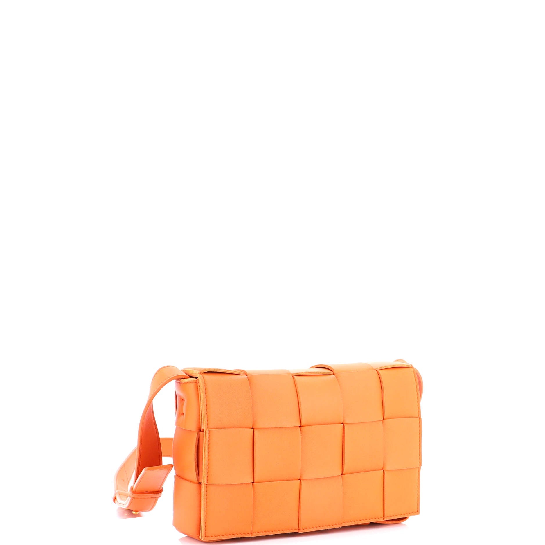 Cassette Crossbody Bag Maxi Intrecciato Leather Small
