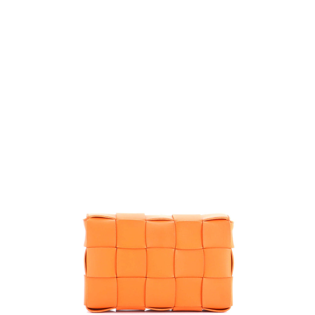 Cassette Crossbody Bag Maxi Intrecciato Leather Small