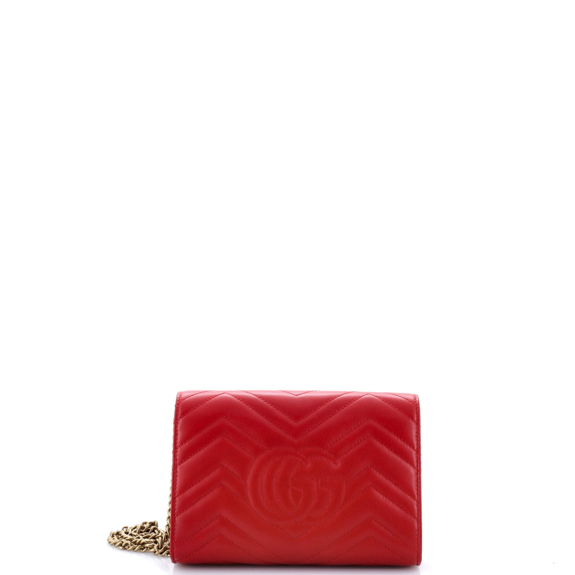 GG Marmont Chain Wallet Matelasse Leather Mini
