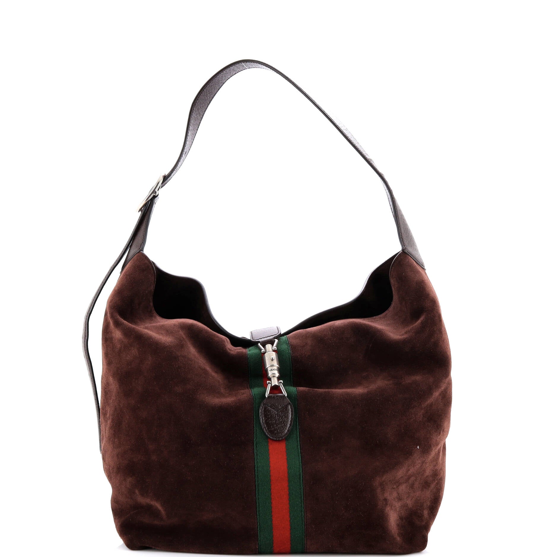 Web Jackie 1961 Soft Shoulder Bag Suede Medium