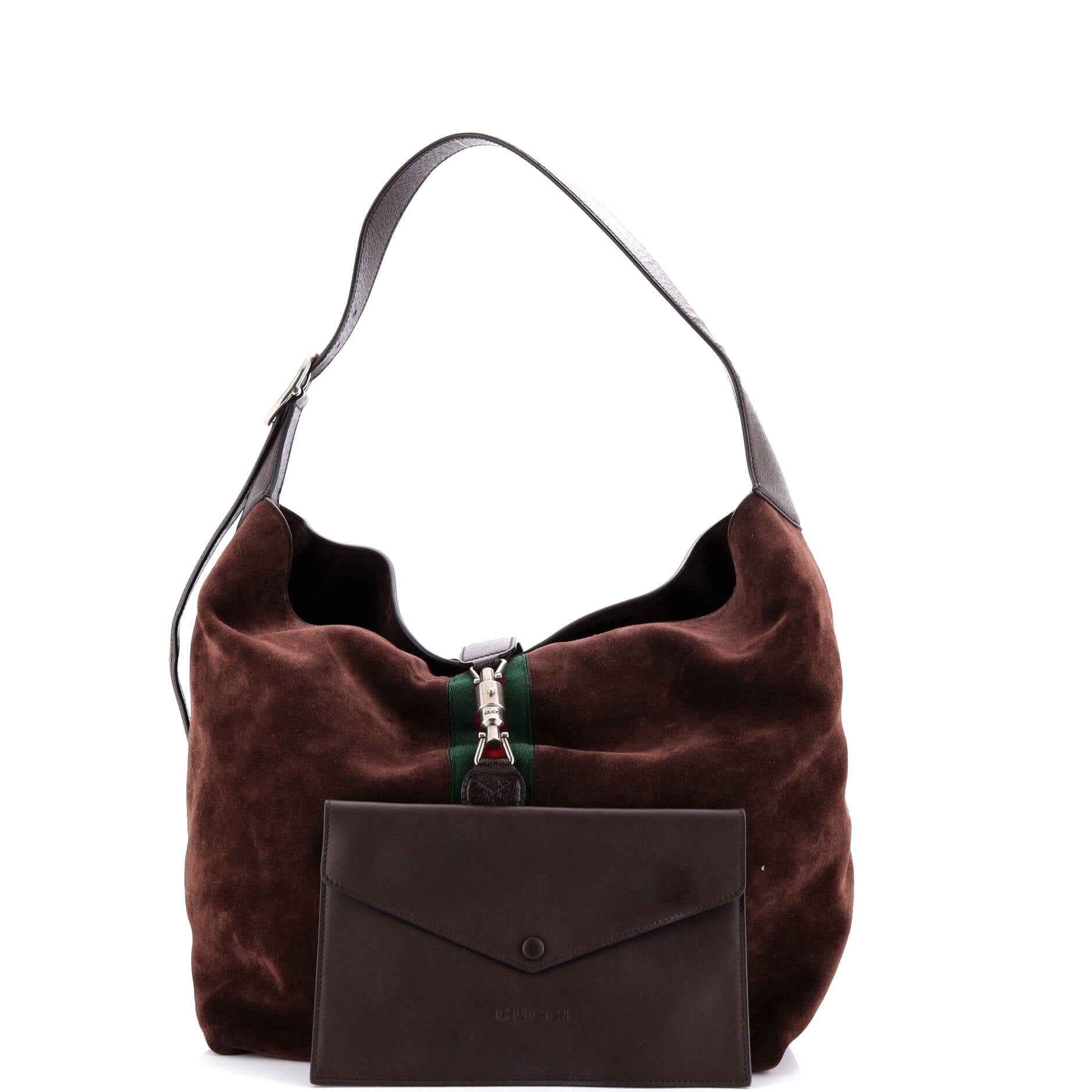 Web Jackie 1961 Soft Shoulder Bag Suede Medium