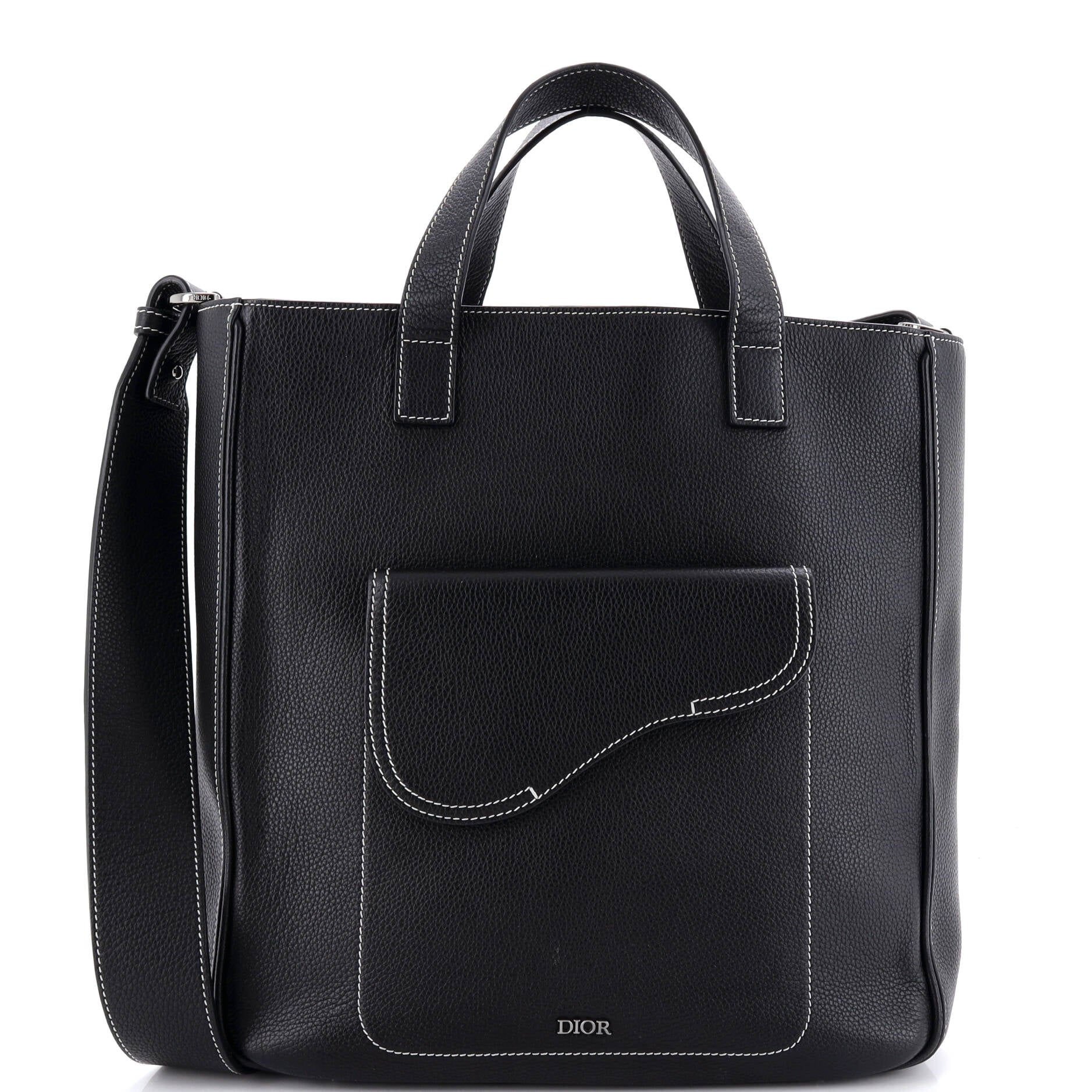 Saddle Tote Leather Tall