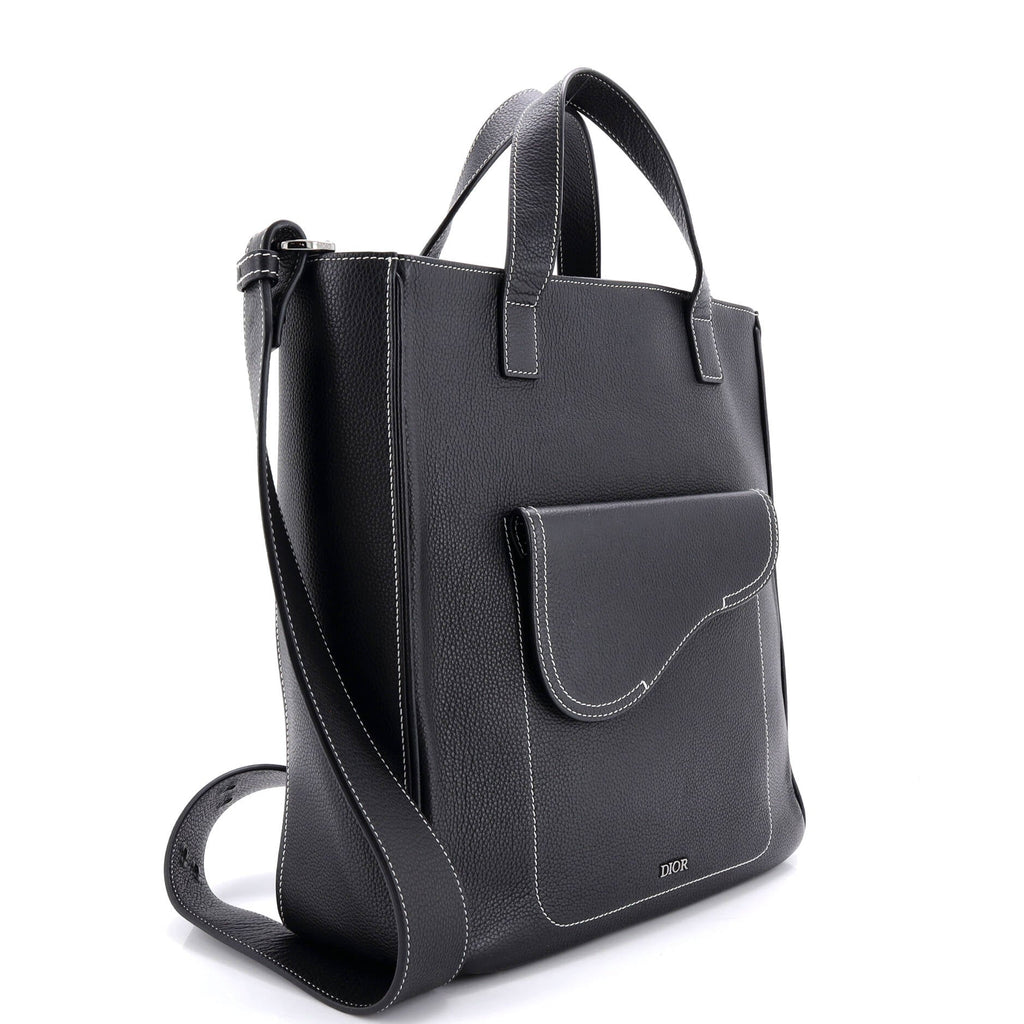 Saddle Tote Leather Tall