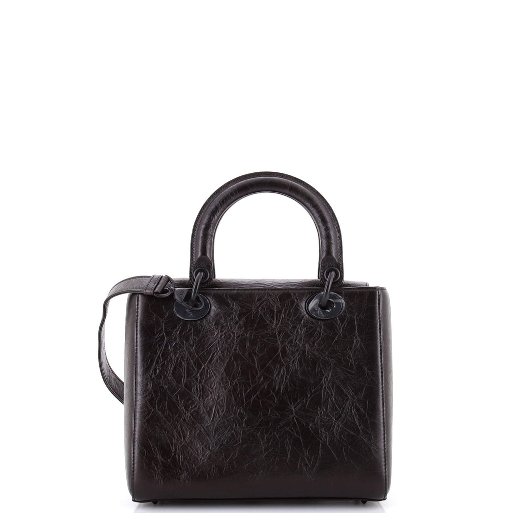 Lady Dior Bag Limited Edition Eiffel Tower Printed Leather Medium