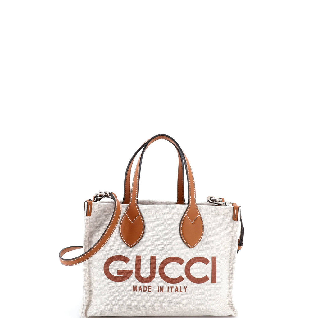 Logo Shopper Tote Printed Canvas Small