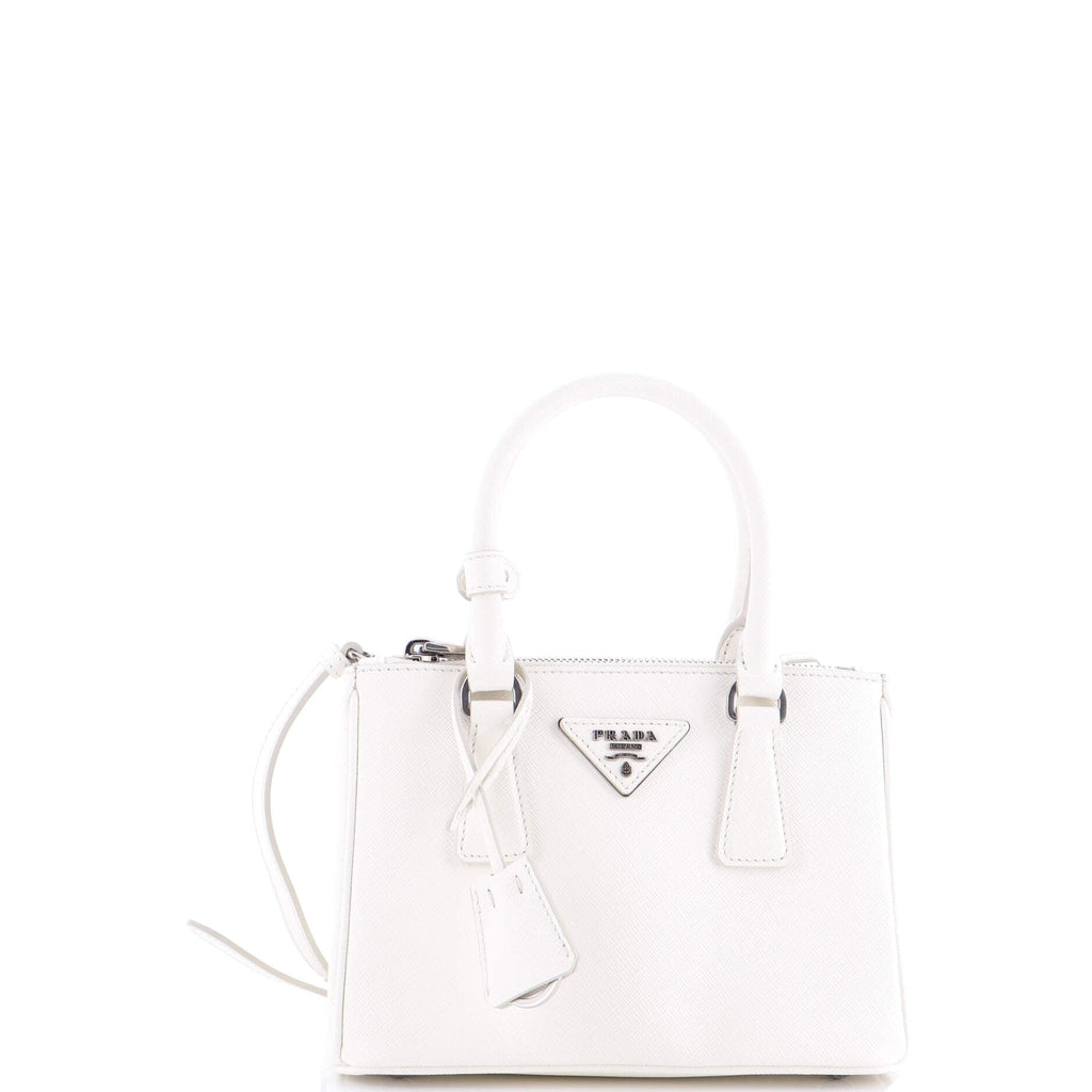 Galleria Double Zip Tote Saffiano Leather Mini