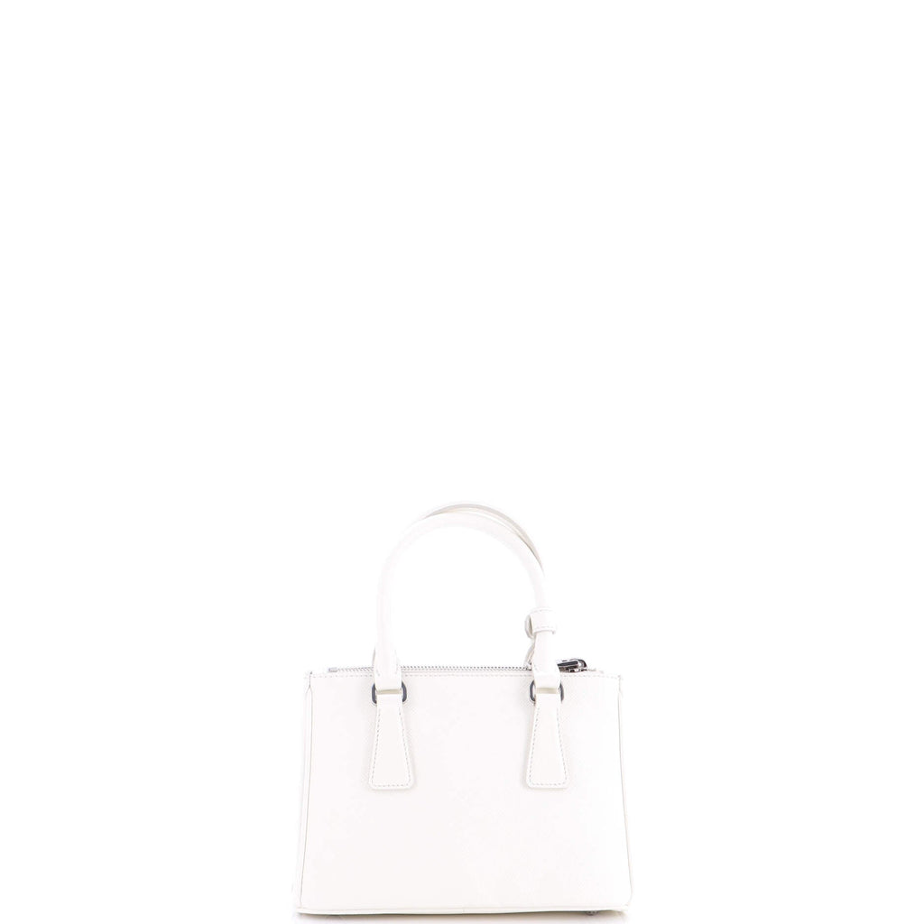 Galleria Double Zip Tote Saffiano Leather Mini