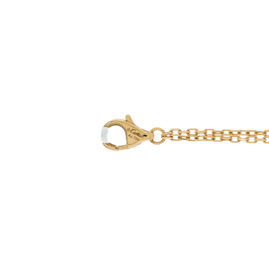 2 Diamonds Love Bracelet 18K Yellow Gold with Diamonds