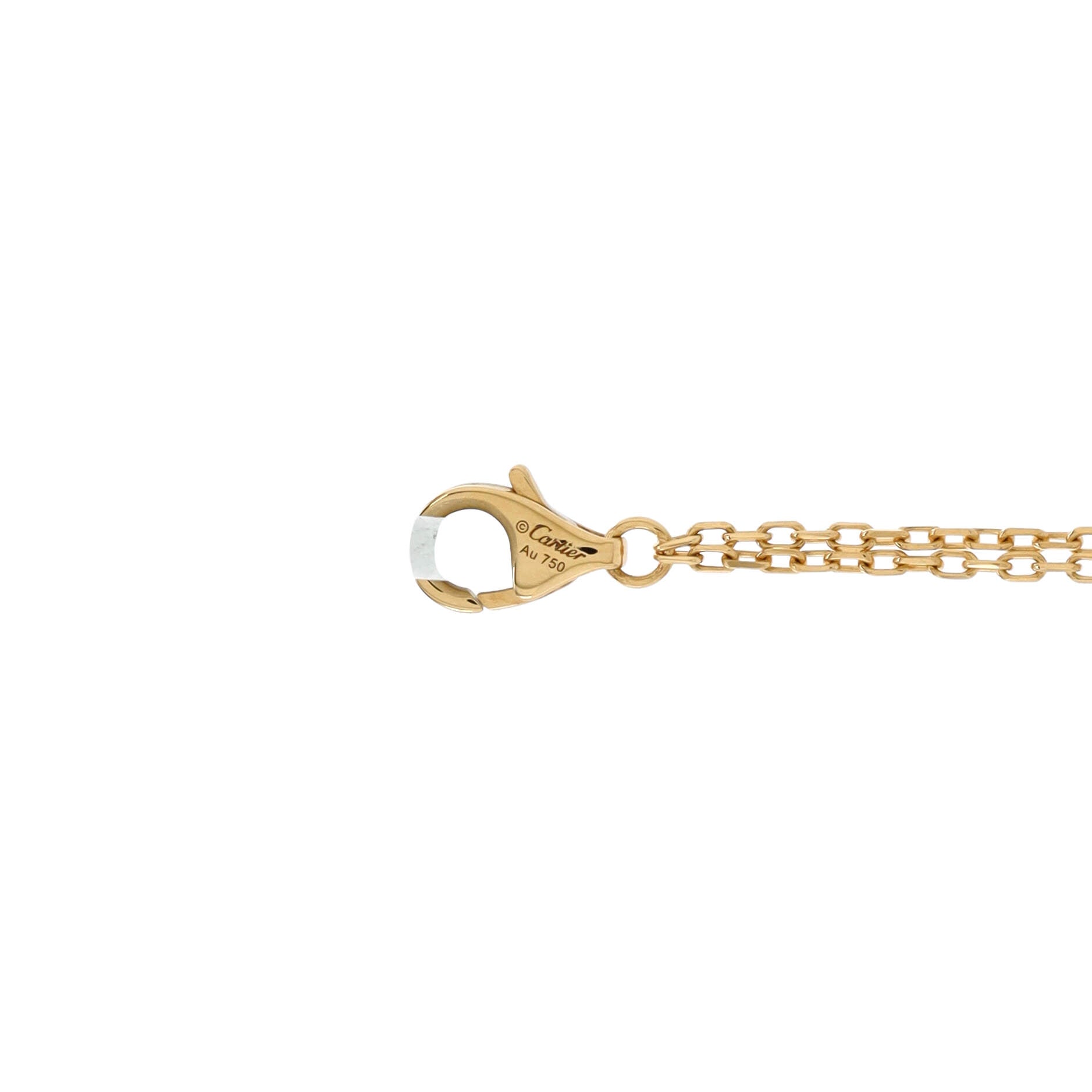 2 Diamonds Love Bracelet 18K Yellow Gold with Diamonds