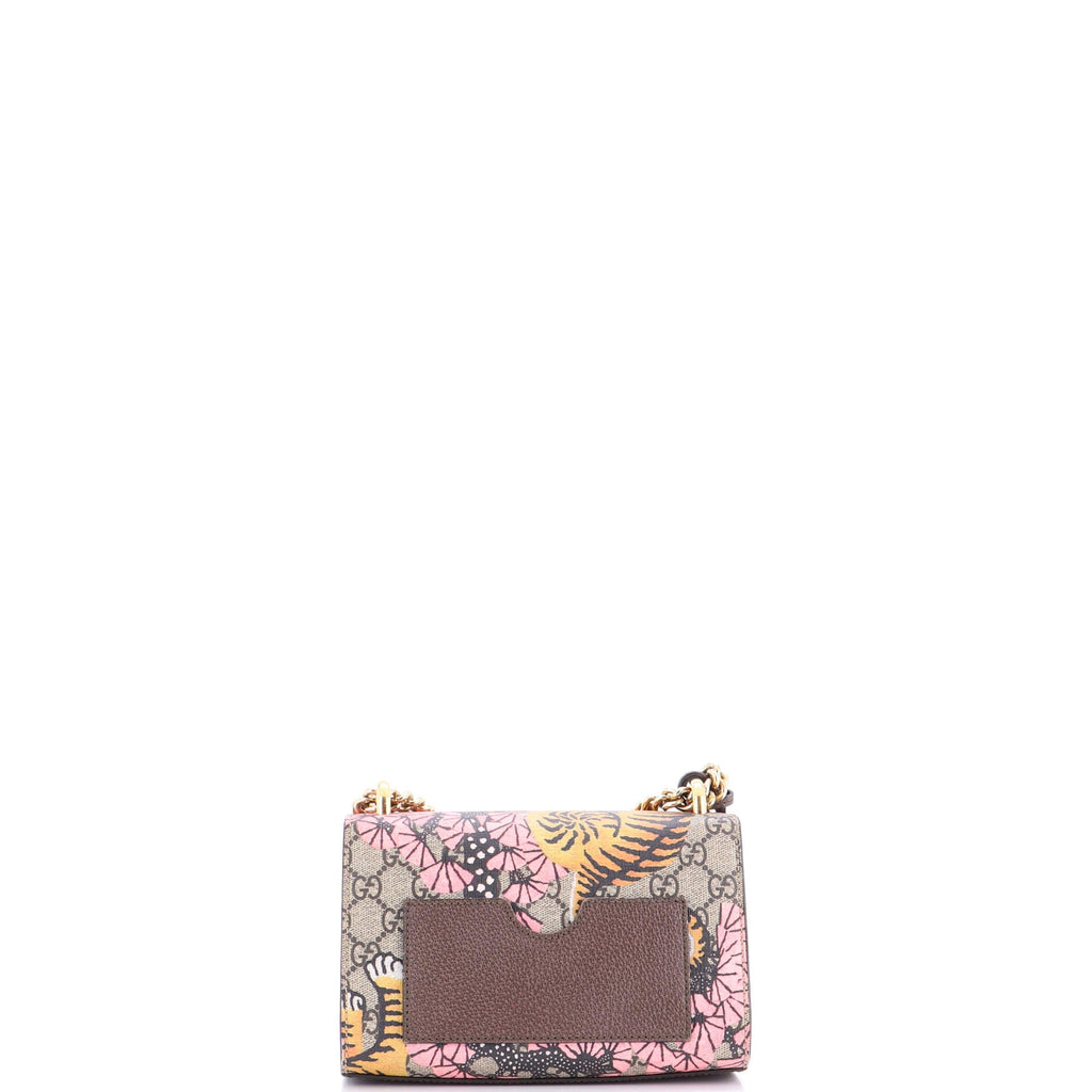 Padlock Shoulder Bag Bengal Print GG Coated Canvas Small