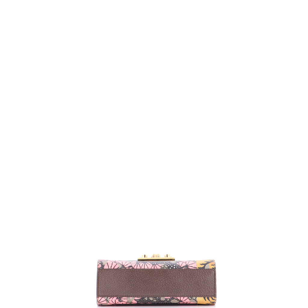 Padlock Shoulder Bag Bengal Print GG Coated Canvas Small