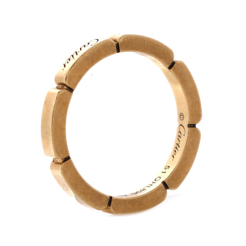 Maillion Panthere Wedding Band Ring 18K Yellow Gold