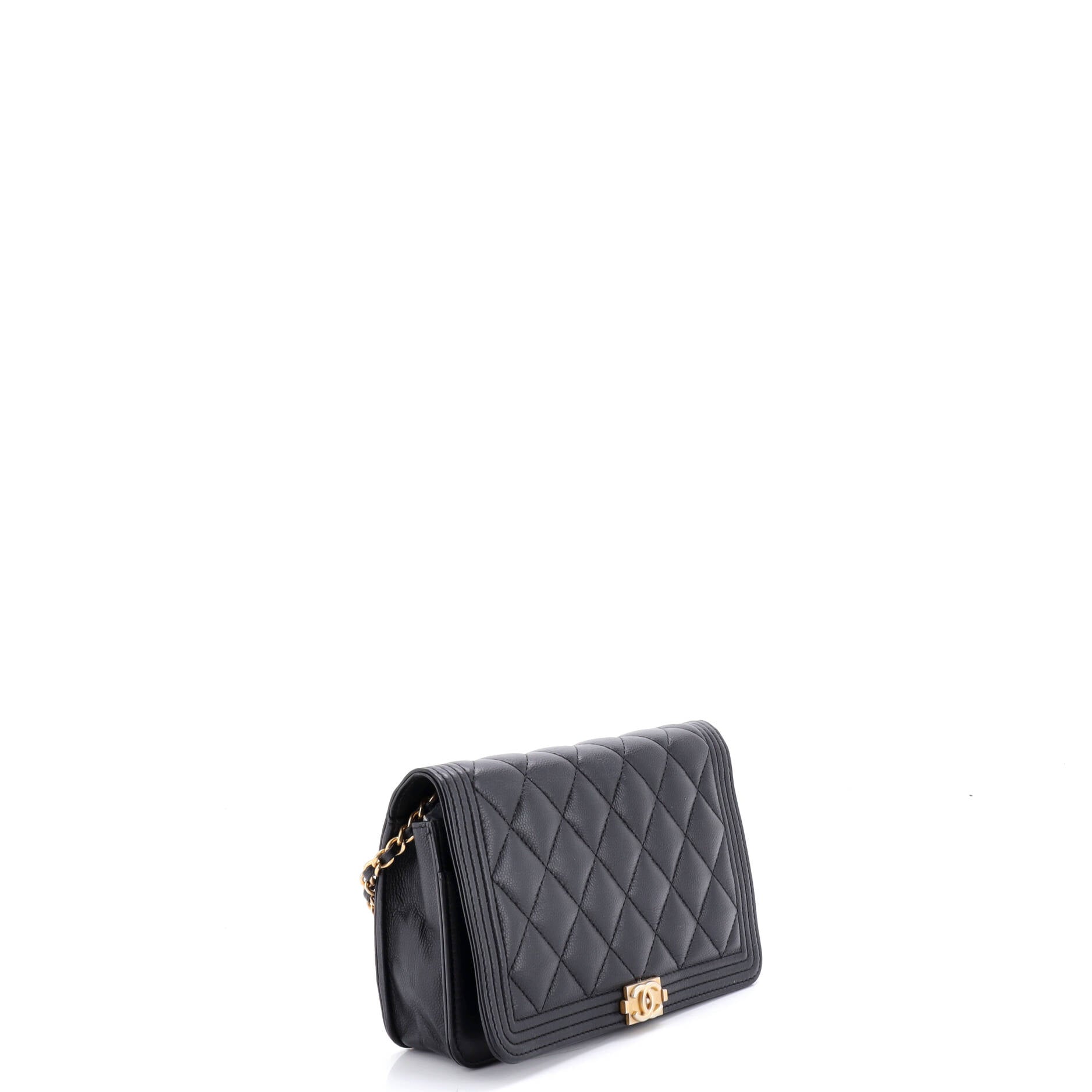 Boy Wallet on Chain Quilted Lambskin