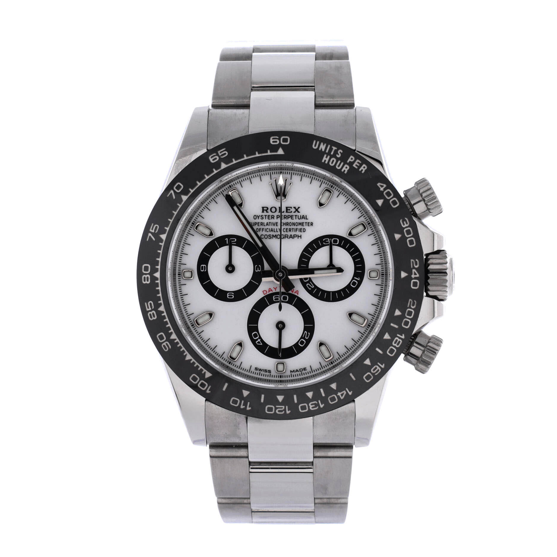 Oyster Perpetual Cosmograph Daytona Panda Automatic Watch Stainless Steel and Cerachrom 40