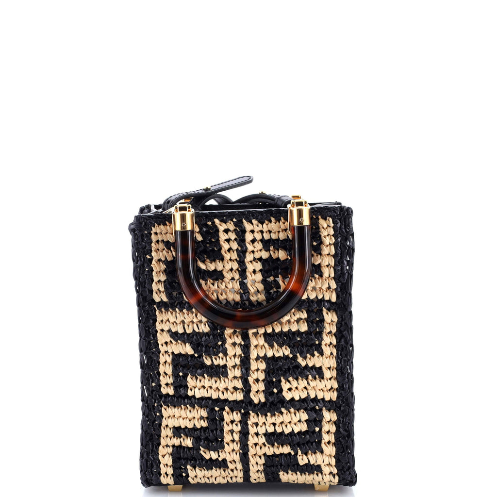 Sunshine Shopper Tote Zucca Raffia Mini