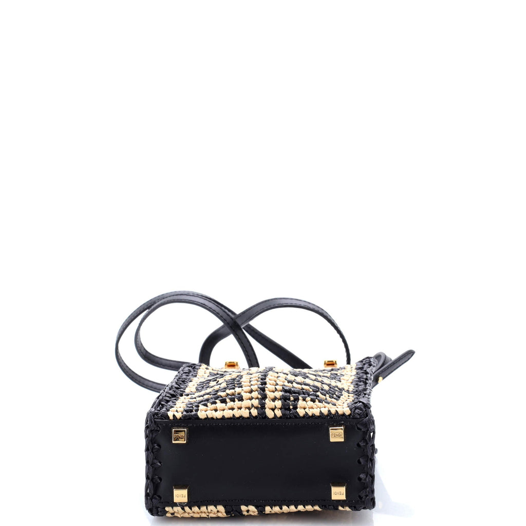 Sunshine Shopper Tote Zucca Raffia Mini