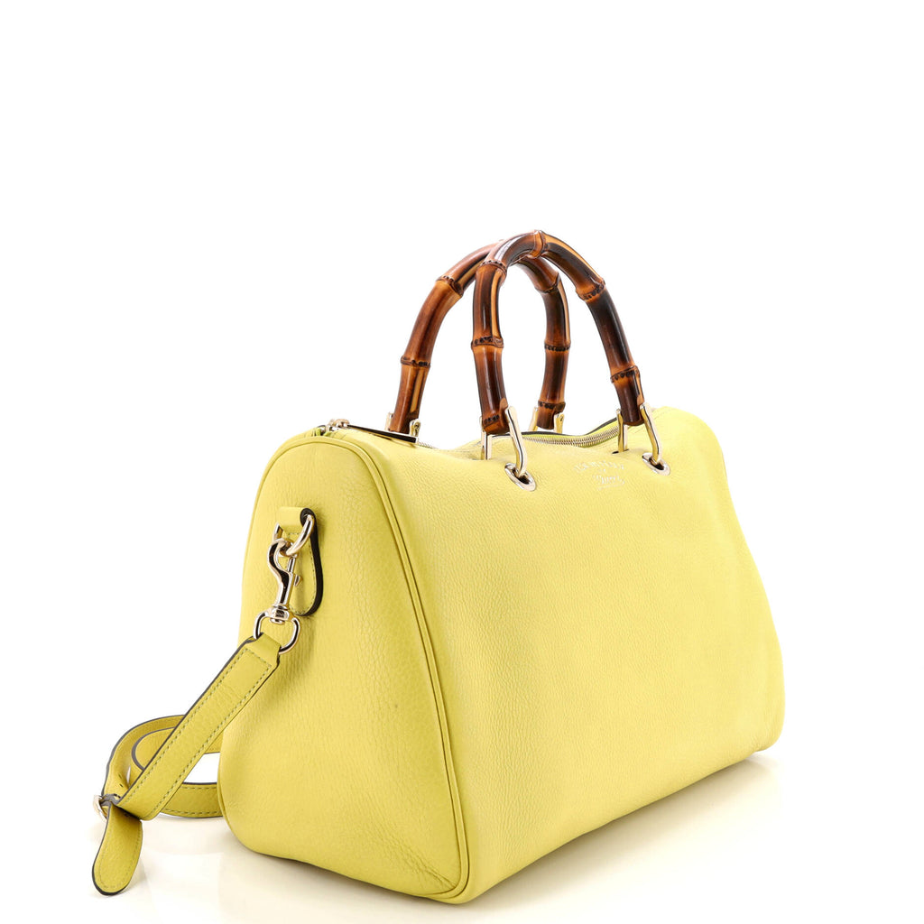 Bamboo Shopper Boston Bag Leather Medium