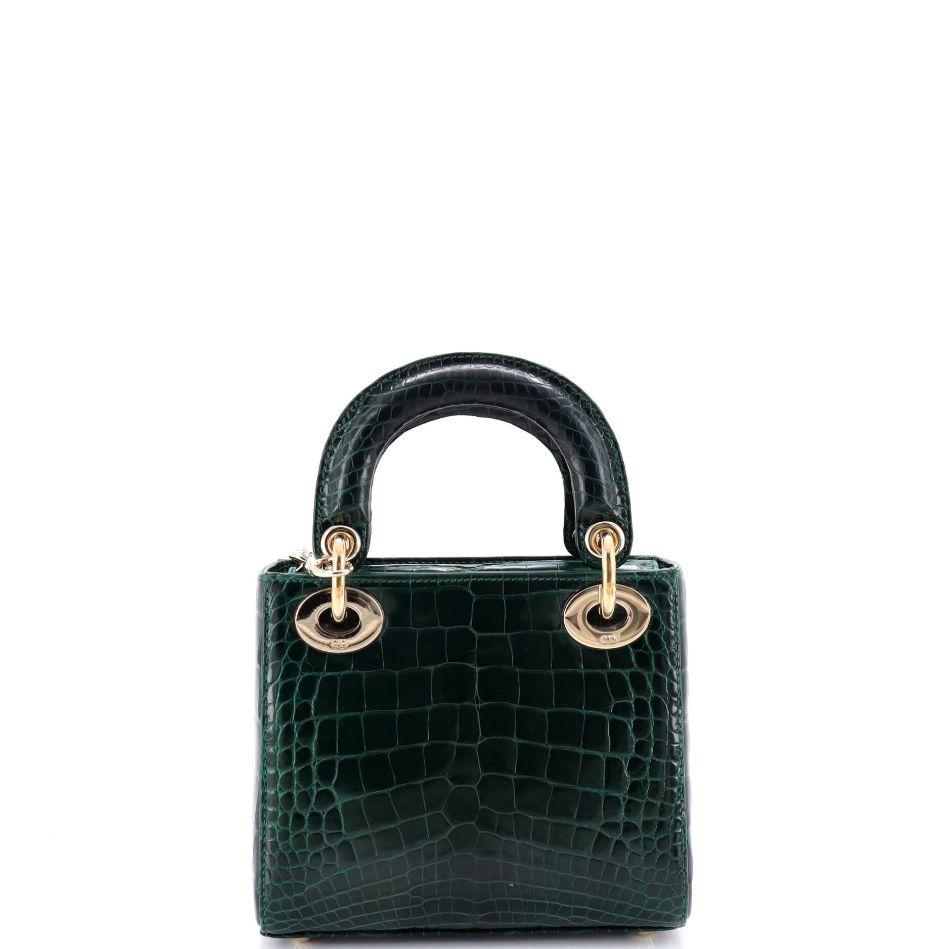 Lady Dior Chain Bag Alligator with Crystal Charms Mini