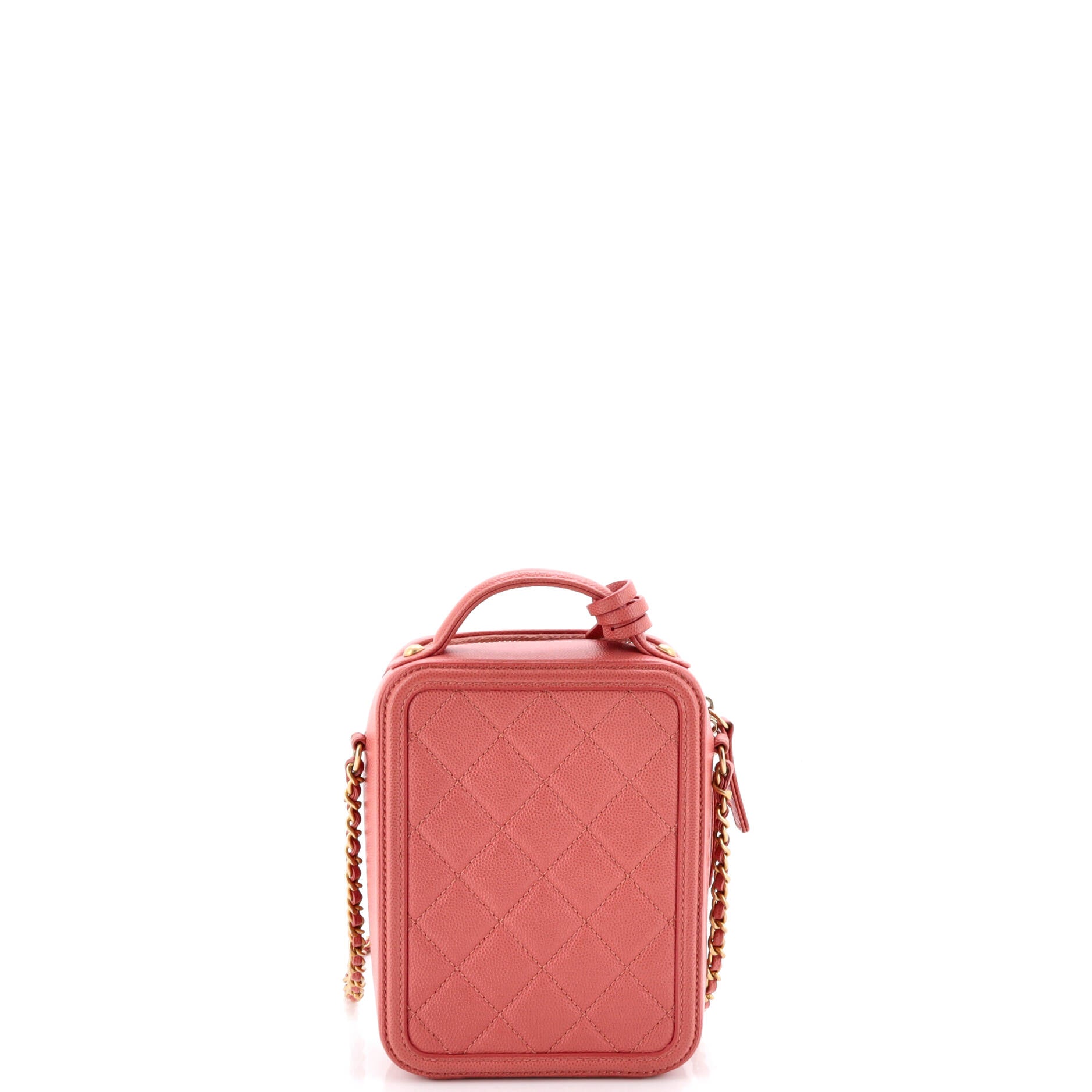 Filigree Vertical Vanity Case Quilted Caviar