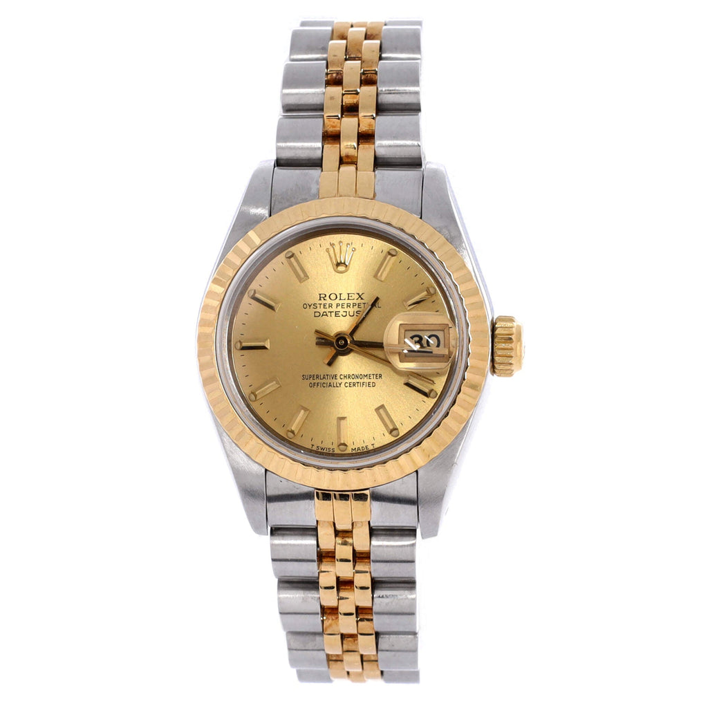 Oyster Perpetual Datejust Automatic Watch Stainless Steel and Yellow Gold 26